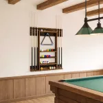 Biliardo lazdos stovas Apdirbta mediena 93 x 12 x 103 cm