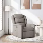Atlo&scaron;iamas krėslas, taupe spalvos, audinys