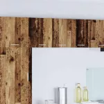 Pakabinama spintelė su saugykla 2 pcs Senos medienos ir baltos