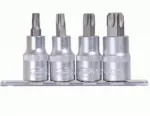 Galvučių rinkinys TORX 4 vnt. 1/2" (T40, T45, T55, T70) AvtoDelo (39834, BALTWERK)
