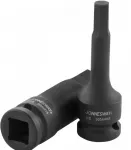 Smūginė galvutė su &scaron;e&scaron;iabriauniu (HEX) antgaliu 1/2", dydis: H6, L: 78 mm (S05A4H6, JONNESWAY)