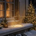 3D Kalėdų žvaigždė 120 LED &Scaron;ilta balta 55 x 53,5 x 10 cm