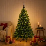 Dirbtinė Kalėdų eglutė su burbulais 120 cm 150 LED &Scaron;ilta balta