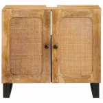 Vonios kriauklės spinta Ruda 62 x 33 x 58 cm Kietas mango medis