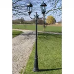 Sodo &scaron;viestuvo strypai, tamsiai žalia/juoda, aliuminis, 230cm