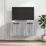 Sieninė TV spintelė Pilka sonoma ąžuolo 59,5 x 31 x 30 cm