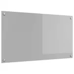 Virtuvės atbraila &Scaron;viesiai pilka 90 x 50 cm grūdintas stiklas