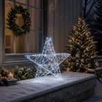 3D Kalėdų žvaigždė 120 LED &Scaron;alta balta 55 x 53,5 x 10 cm