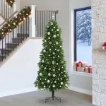 Kalėdų eglutė su 300 LED s stovu Žalia 240 cm PE