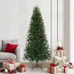 Dirbtinė Kalėdų eglutė s stovu Žalia 210 cm PVC, PE ir plienas
