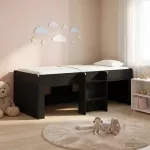 Vaikų Auk&scaron;tas Lova 2 pcs Juodojo ąžuolo 203 x 101,1 x 68,5 cm