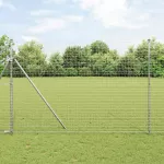 Įmontuotas tvoros stulpas 52 pcs Sidabrinė