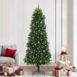 Kalėdų eglutė su 300 LED s stovu Žalia 240 cm PE