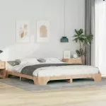Lovos rėmas Ruda 200 x 220 cm Kietos pu&scaron;ies mediena