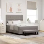 Kiemas lova su galvūgalio Tortora 160 x 200 cm audinys