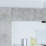 Pakabinama spintelė 2 pcs Betono pilka ir balta 40 x 31 x 40 cm