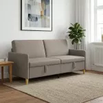 Sofa su saugojimo vieta Taupe 192 x 78 x 87 cm Poliesteris