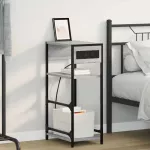 &Scaron;alia lovos spintelė Pilkas Sonoma 40 x 27 x 76 cm