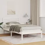 Lovos rėmas Balta 90 x 190 cm Kietos pu&scaron;ies mediena