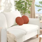 Sėdynių pagalvėlės 2 pcs Raudona oranžinė &Oslash;30 x 13 cm