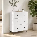 Stalčių spintelė Balta 66 x 34,5 x 90 cm Apdirbta mediena