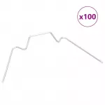 &Scaron;iltnamio spaustukai, 100vnt., galvanizuotas plienas, W tipo