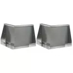 Sienelė 2 vnt. 50 x 50 x 40 cm Galvanizuotas plienas Sidabrinė