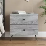 &Scaron;alia lovos spintelė Pilka sonoma ąžuolo 62 x 34,5 x 47,5 cm
