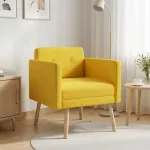 Akcentinis fotelis &Scaron;viesi geltona Audinys