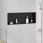Du&scaron;o ni&scaron;a Juoda 90 x 30 x 9,5 cm Nerūdijantis Plienas