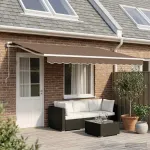 I&scaron;traukiama markizė Taupe 5 x 3 m 100% Poliesteris ir Aliuminis