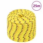 Valties virvė, geltonos spalvos, 12mm, 25m, polipropilenas