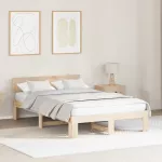 Lovos rėmas Natūrali 135 x 190 cm Kietos pu&scaron;ies mediena