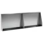 Sienelė 2 vnt. 60 x 12 x 40 cm Galvanizuotas plienas Sidabrinė