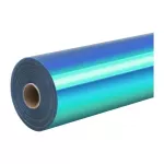HTVRONT Holographic Self-Adhesive Film, 30.5 cm x 90 cm (turquoise) universal