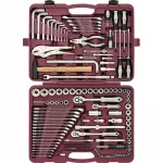 Įrankių komplektas 1/4"+3/8"+1/2" DR, 142 vnt (UTS0142, THORVIK)