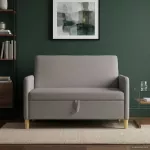 Sofa su saugojimo vieta Taupe 122 x 78 x 87 cm Poliesteris