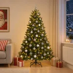 Dirbtinė kalėdinė eglutė su rutuliuku 180 cm 300 LED