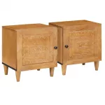 &Scaron;alia lovos spintelė 2 pcs &Scaron;viesiai rudas 80 x 50 x 40 cm