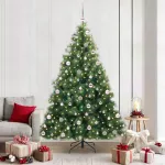 Dirbtinė Kalėdų eglutė su 300 LED Žalia 210 cm PE ir PVC