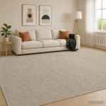 Kilimas Smėlio 300 x 400 cm 100% poliesteris 3 mm Plaunamas