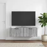 Sieninė TV spintelė Pilka sonoma ąžuolo 98 x 31 x 30 cm