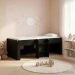Vaikų Auk&scaron;tas Lova 2 pcs Juodojo ąžuolo 90 x 200 cm