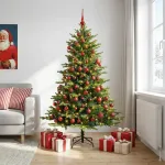Dirbtinė kalėdinė eglutė su rutuliuku 210 cm 300 LED