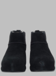 UGG juodi odiniai moteri&scaron;ki aulinukai 'Classic Mini Enwrap'