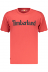 TIMBERLAND raudoni vyri&scaron;ki mar&scaron;kinėliai trumpomis rankovėmis