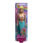 Barbie undinėlė melsvais plaukais ir turkio spalvos uodega