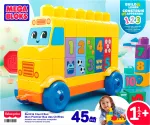 Mega Bloks skaičiavimo autobusas &bdquo;Build & Count Bus&ldquo;, 45 det.
