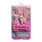 Barbie rinkinys &bdquo;Twinning Looks&ldquo; &ndash; &scaron;viesiaplaukė lėlė ir &scaron;uniukas