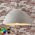 Lindby Smart betoninis pakabinamas &scaron;viestuvas Carolle, RGB LED
